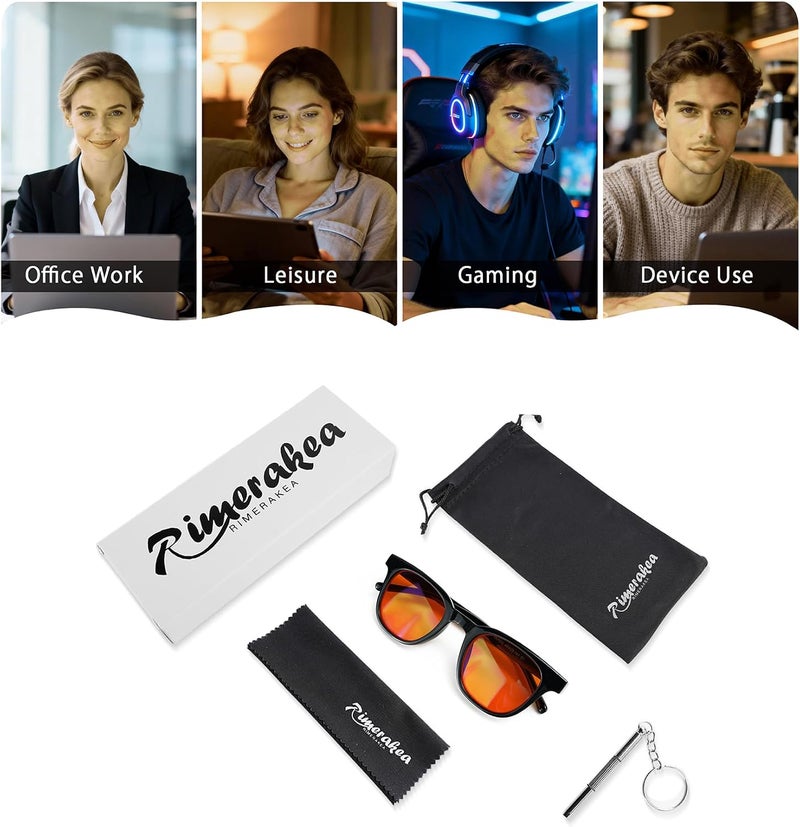 Blue Light Blocking Glasses for Men Women 100 UV Protection Computer Games TVs Mobile Phones Screens Sleep Aid Glasses - Image 5