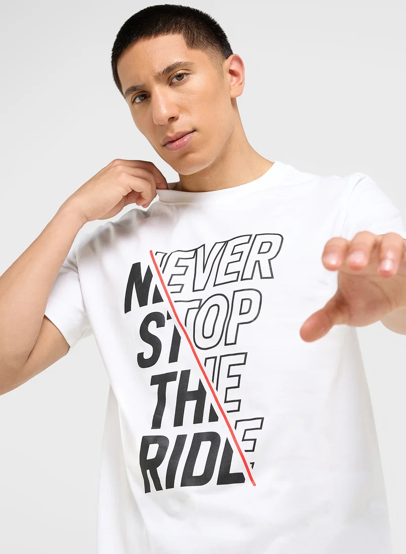 Seventy Five Basics Printed T-Shirt
