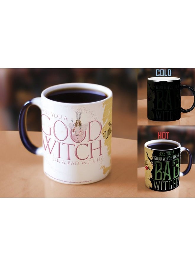 Morphing Mugs Wizard of Oz (Good Witch Bad Witch) Ceramic Mug, Black - Image 2