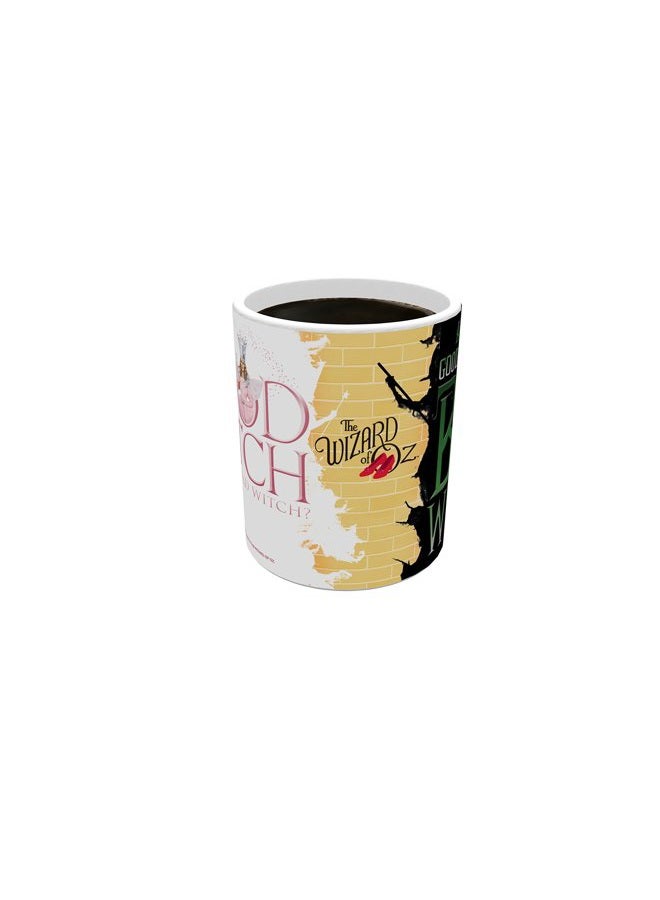 Morphing Mugs Wizard of Oz (Good Witch Bad Witch) Ceramic Mug, Black - Image 5