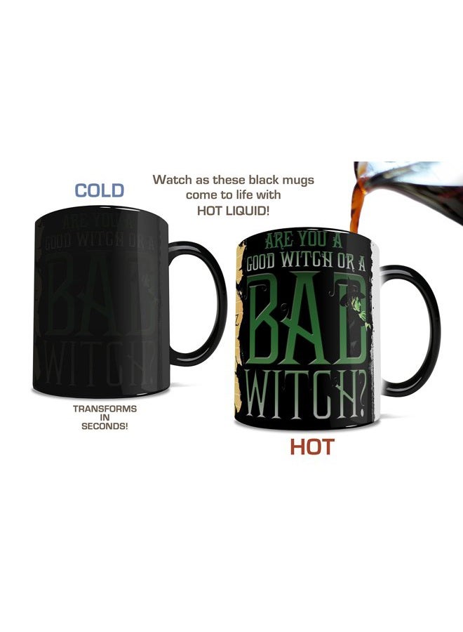 Morphing Mugs Wizard of Oz (Good Witch Bad Witch) Ceramic Mug, Black - Image 3