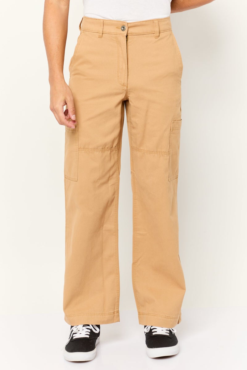 ESPRIT سروال كارجو عادي للرجال، بني - Image 1