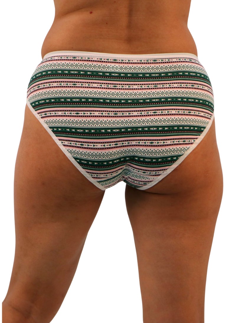 JOANNA JOANNA D104 Women's Multiple Design Mid Rise 6-Pack Panties, Multicolor  - Image 4
