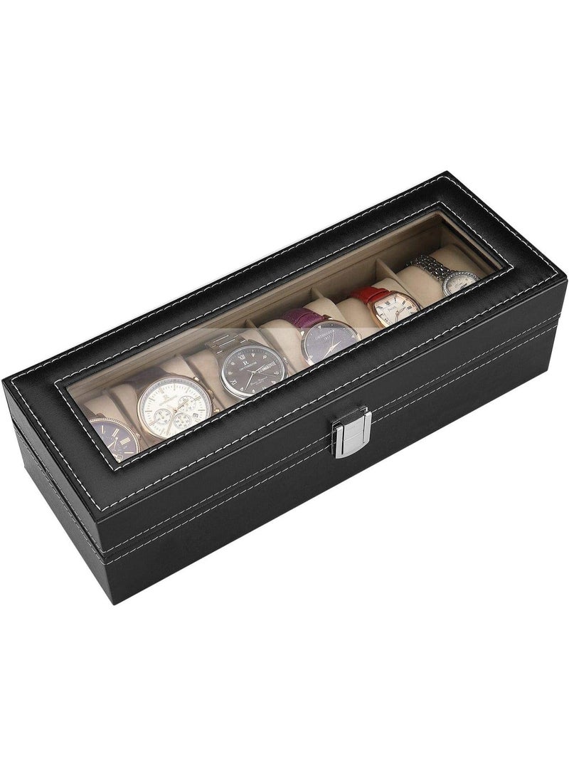 صندوق تخزين لعرض الساعات من 6 أقسام unisex - Image 3