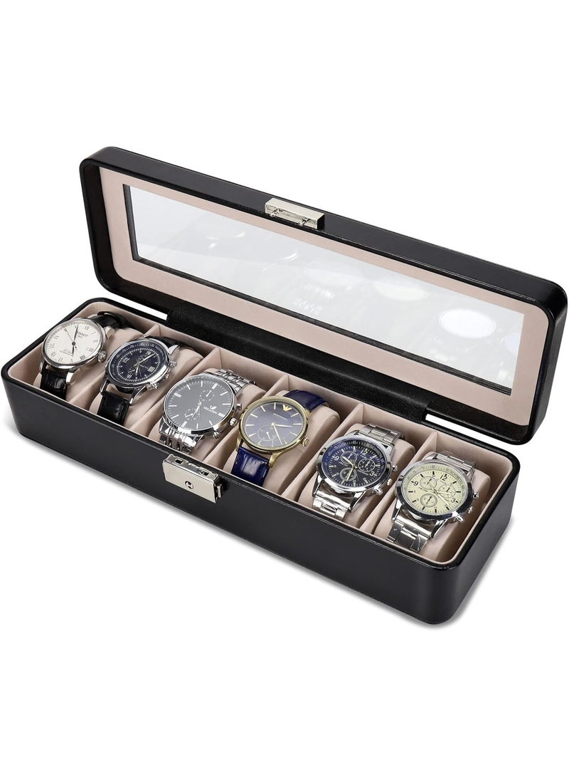 صندوق تخزين لعرض الساعات من 6 أقسام unisex - Image 1
