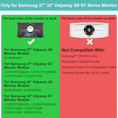 Bedycoon ذراع/حامل محول VESA متوافق مع سامسونج 27 بوصة أوديسي G7 G6 سامسونج 32 بوصة أوديسي G7 G6 حامل لجهاز G75T G75NB G65B LC32G75TQSNXZA شاشة منحنية مع حامل قلم وروابط كابل - Image 2