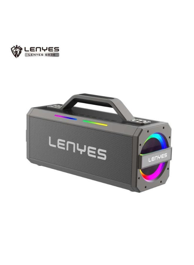 Lenyes S836 Party Speaker – TWS Dual Connect, 300W Power, RGB Lighting & Ultra-Large 40,000mAh Battery - Image 5