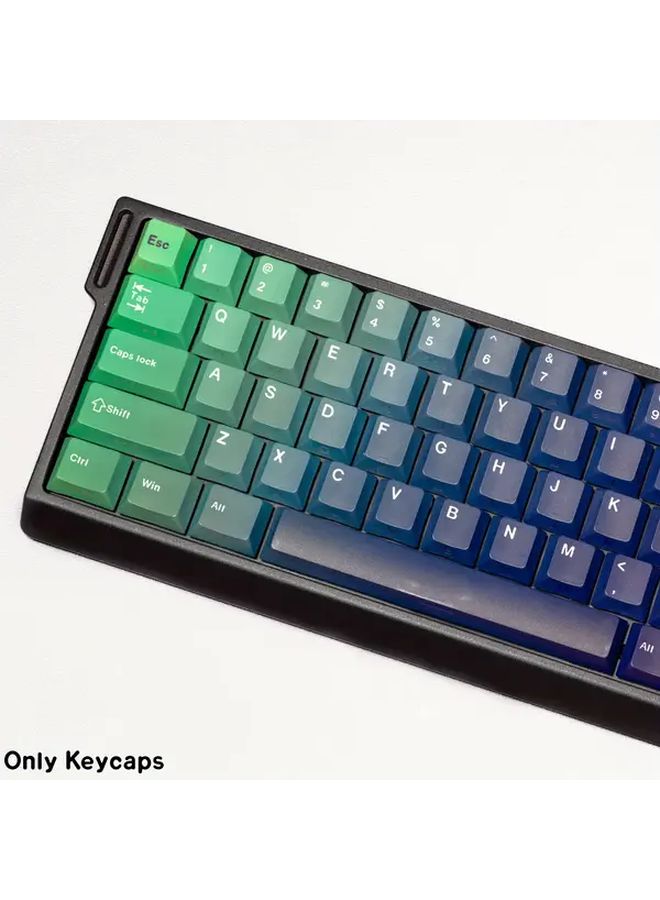 غطاء مفاتيح Gradient Cherry PBT مطبوع مرتين بتخطيط ISO الألماني الإسباني للوحة المفاتيح الميكانيكية - Image 3
