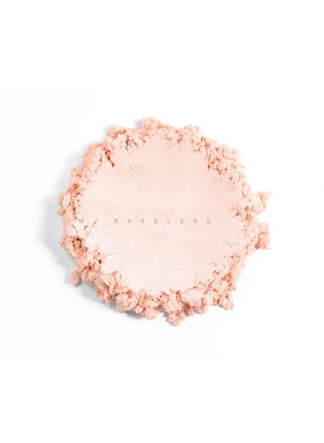 MARBLERS Mica Powder Colorant 3Oz 85G Peach Pearlescent Pigment Tint Pure Mica Powder For Resin Dye Non-Toxic Great For Epoxy Soap Nail Polish Cosmetics And Bath Bombs  - Image 2