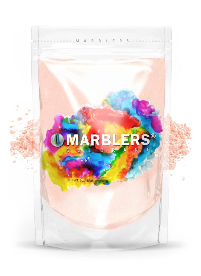 MARBLERS Mica Powder Colorant 3Oz 85G Peach Pearlescent Pigment Tint Pure Mica Powder For Resin Dye Non-Toxic Great For Epoxy Soap Nail Polish Cosmetics And Bath Bombs  - Image 1