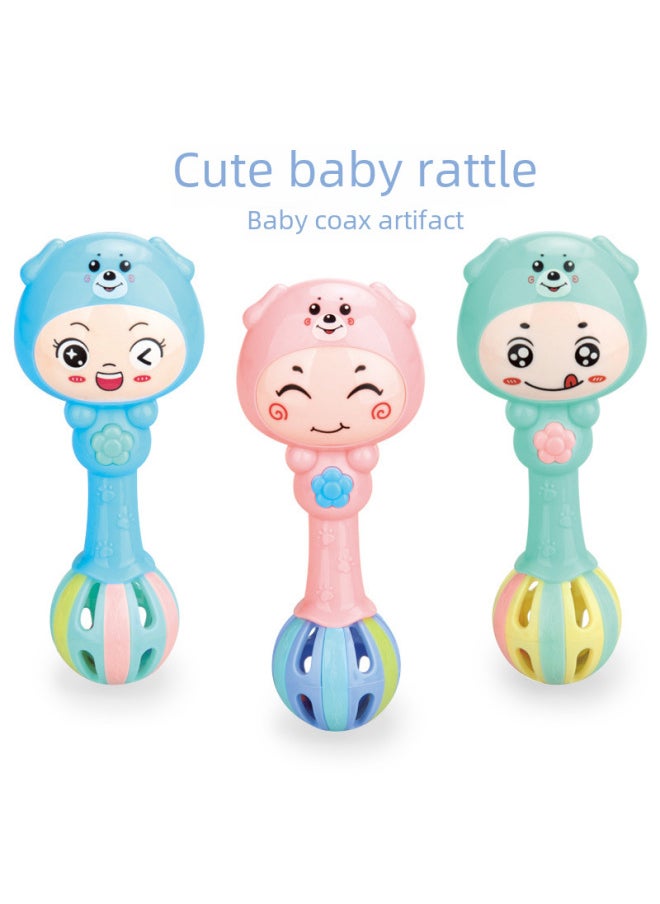 Cartoon BB Stick Grip Baby Toys Baby Hand BB Stick Cute Baby Rattle Toys Wholesale-Color:Moe Bao Small Rattle  - Image 2