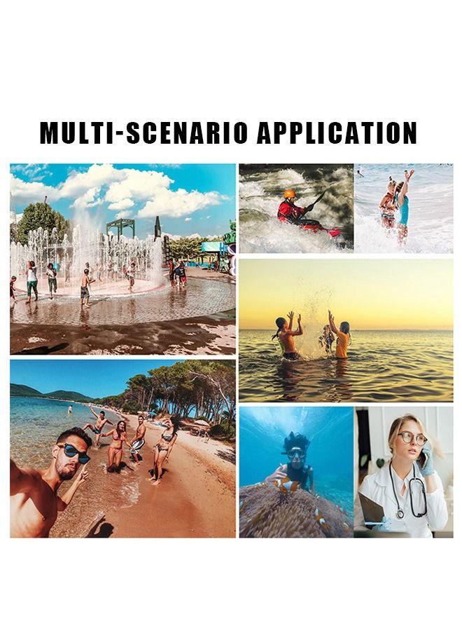 في الهواء الطلق الغوص العالمي الهاتف الحقيبة المقاومة للماء مع الحبل ، HD TPU الغبار اللمس حقيبة ناعمة الحقيبة الجافة ، حقيبة الهاتف المحمول المقاومة للضغط IPX8 قابلة للتعديل (وردي) - Image 5