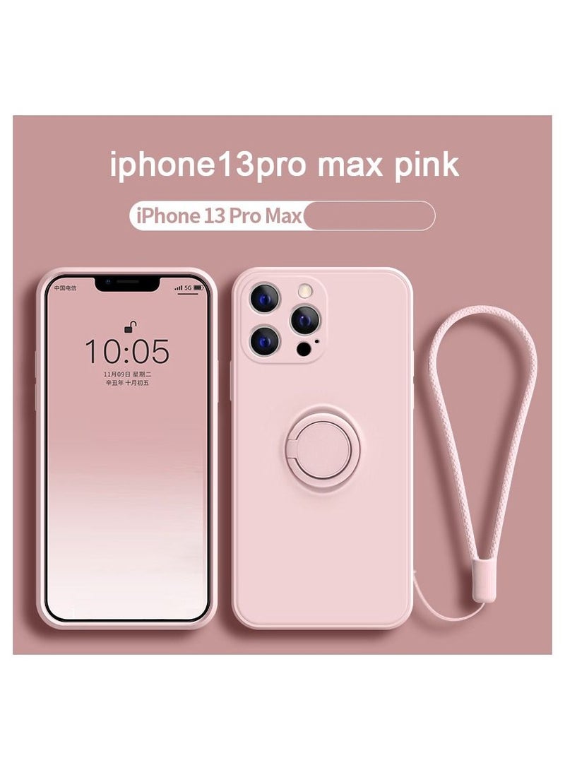 NIBEMINENT Silicone Material Protective Case Cover for Apple iPhone 13 Pro Max 