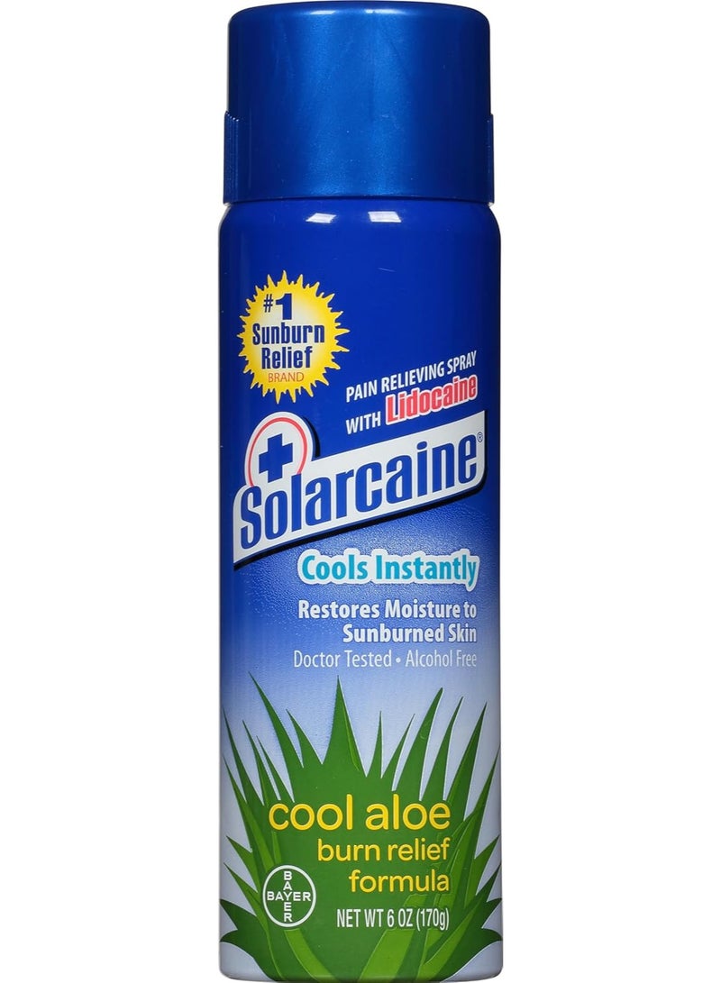 Cool Aloe Burn Relief Spray with Lidocaine (6oz)