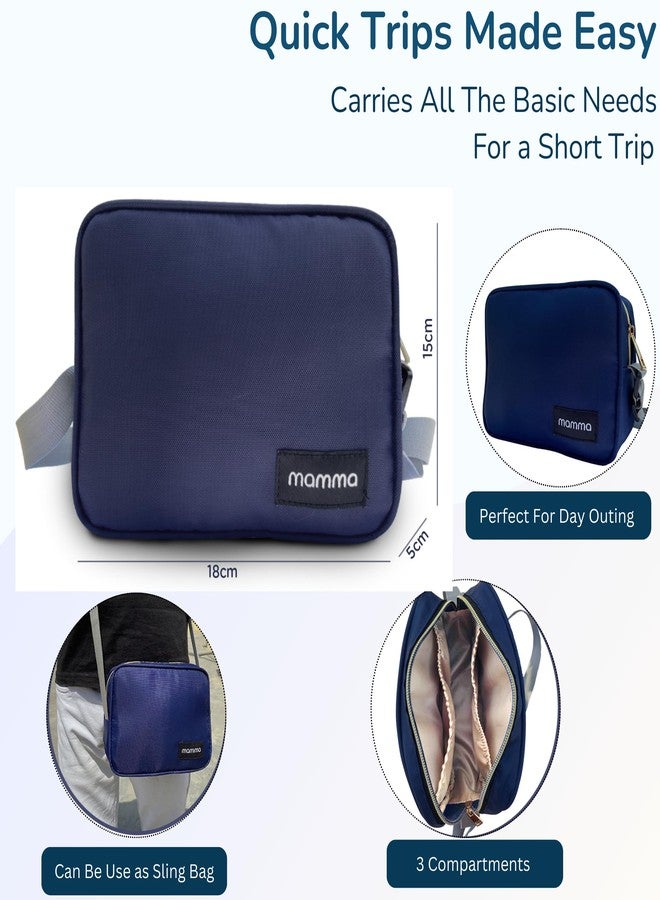 MAMMA Diaper Bag for Mothers for Travel | Baby Bag for Mother Travel, Diaper Bags for Mom and Hospital Bag for Delivery Women Includes Small Diaper Handbag for Day Outings with 9 Month Warranty - Image 4
