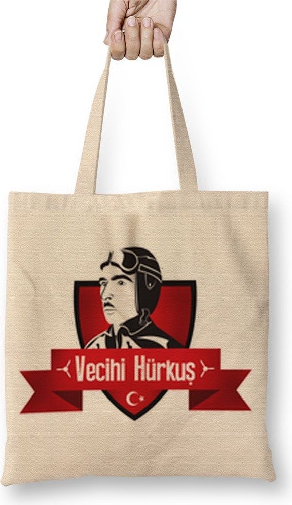 Baskı Dükkanı Print Shop Vecihi Cloth Bag Long Handle