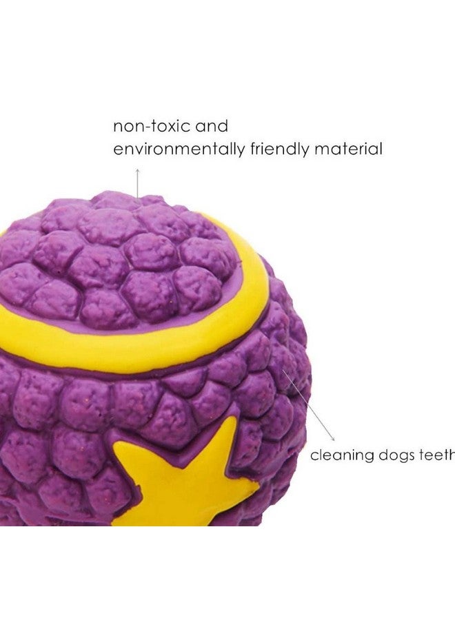 لعبة كرة النجمة المطاطية الصارخة لجميع أنواع الكلاب والجراء (متوسطة الحجم). - Image 3