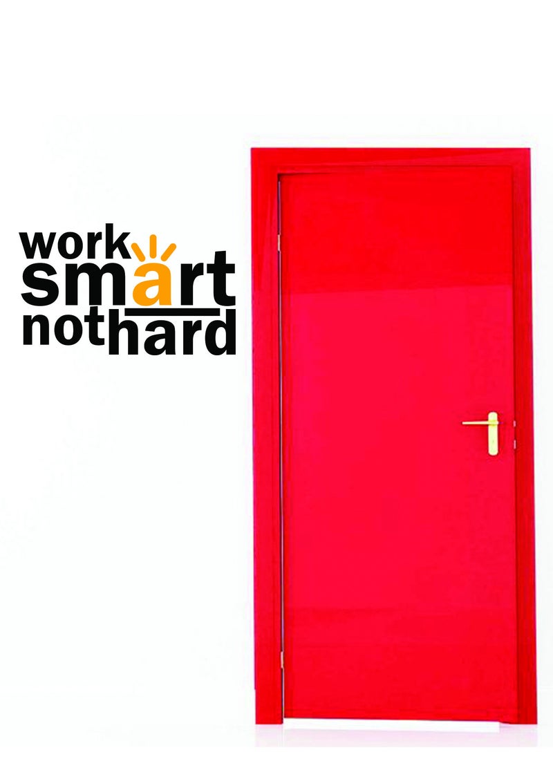 Spoil Your Wall Work Smart Not Hard Motivational Quote  Wall Decal - Wall Arts Home Décor - Wall Sticker, 80x50 cm by Spoil Your Wall - Image 4