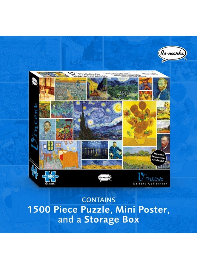 Re-Marks Vincent Van Gogh 1500-Piece Puzzle, Artistic Jigsaw Puzzle For All Ages - Image 2