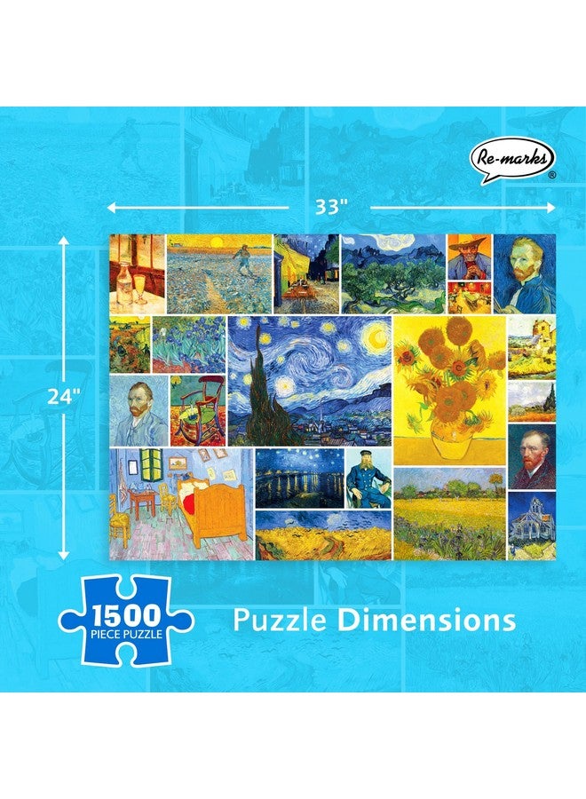 Re-Marks Vincent Van Gogh 1500-Piece Puzzle, Artistic Jigsaw Puzzle For All Ages - Image 3