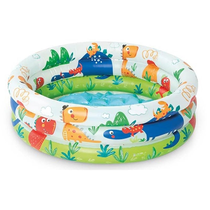LONGMIRE Baby Bath tub for Kids 0 to 2 Year | Inflatable Bath tub for Kids Multi Cartoon Print I Pack of 1 I Size 2 FT - 24 Inches - Image 1