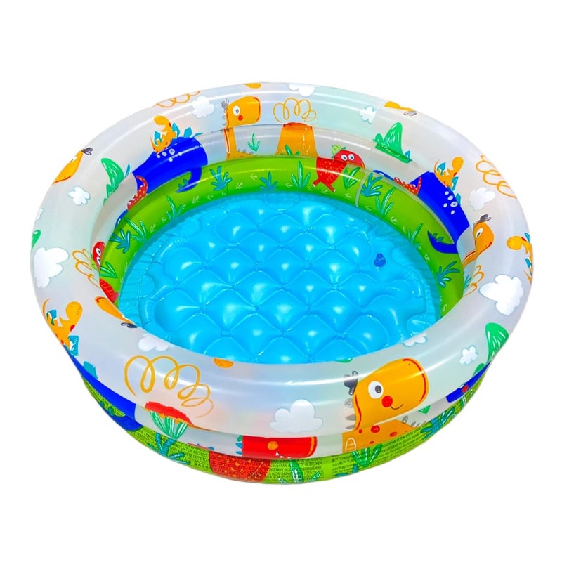 LONGMIRE Baby Bath tub for Kids 0 to 2 Year | Inflatable Bath tub for Kids Multi Cartoon Print I Pack of 1 I Size 2 FT - 24 Inches - Image 2