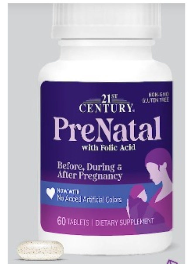 21 سينتري‏, PreNatal مع حمض الفوليك، 60 قرص