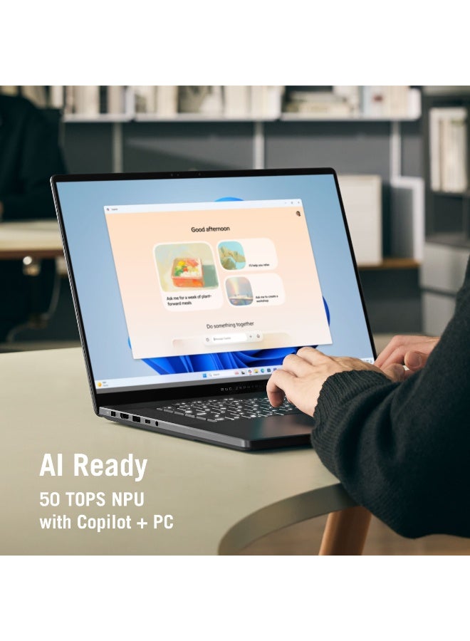 أسوس ROG Zephyrus G16 Laptop With 16-Inch Display,32GB RAM/1 Terabyte SSD/Intel Core Ultra 9 Processor 386H/Windows 11 Home/ Arabic Eclipse Gray - Image 5