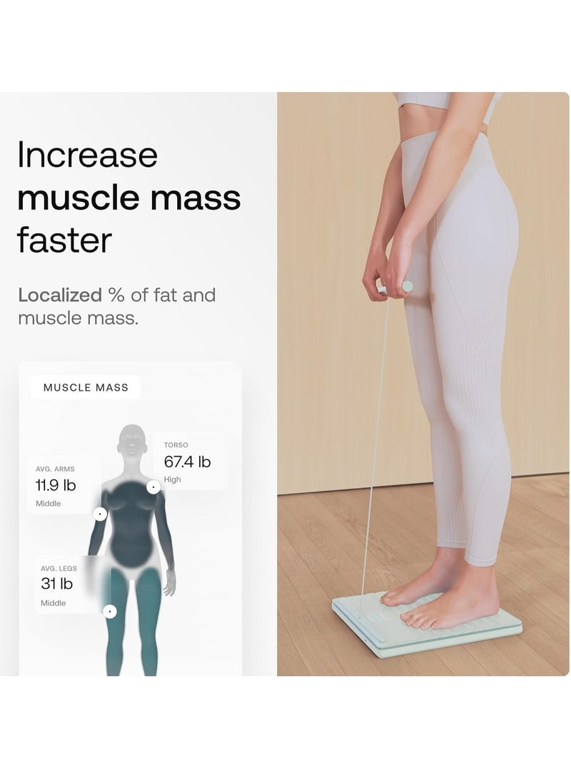 Withings Body Scan - Smart Scale with Segmental Body Composition Analysis, Weighing Scales Body Weight & Vascular Age, Visceral Fat, Heart Rate, iOS/Android - Image 2