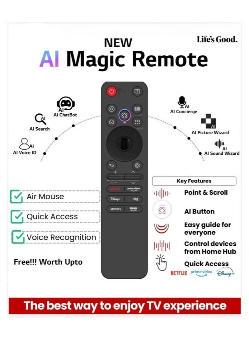 MR25GA Magic Remote for LG 2025 AI Voice Pointer Original - Image 3