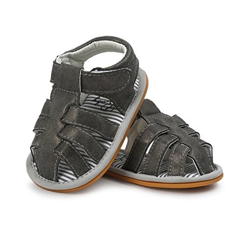 CoKate Baby Boys Girls Sandals Rubber Sole Outdoor First Walker Toddler Girls Boys Summer Shoes - Image 1