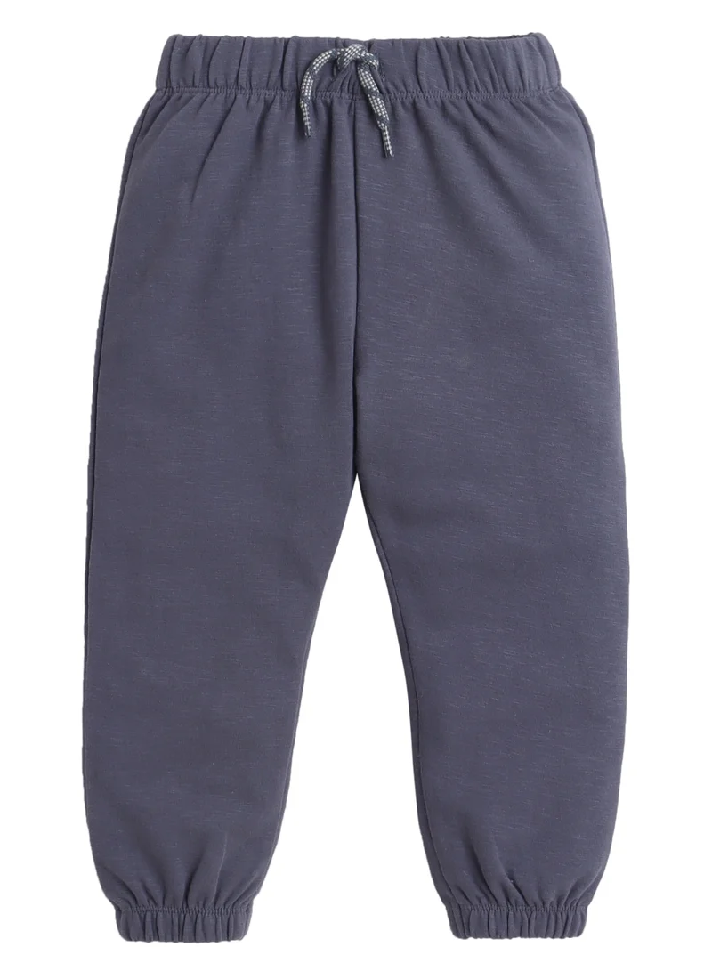 ديركجي طقم سويت شيرت مبطن بيج للأولاد