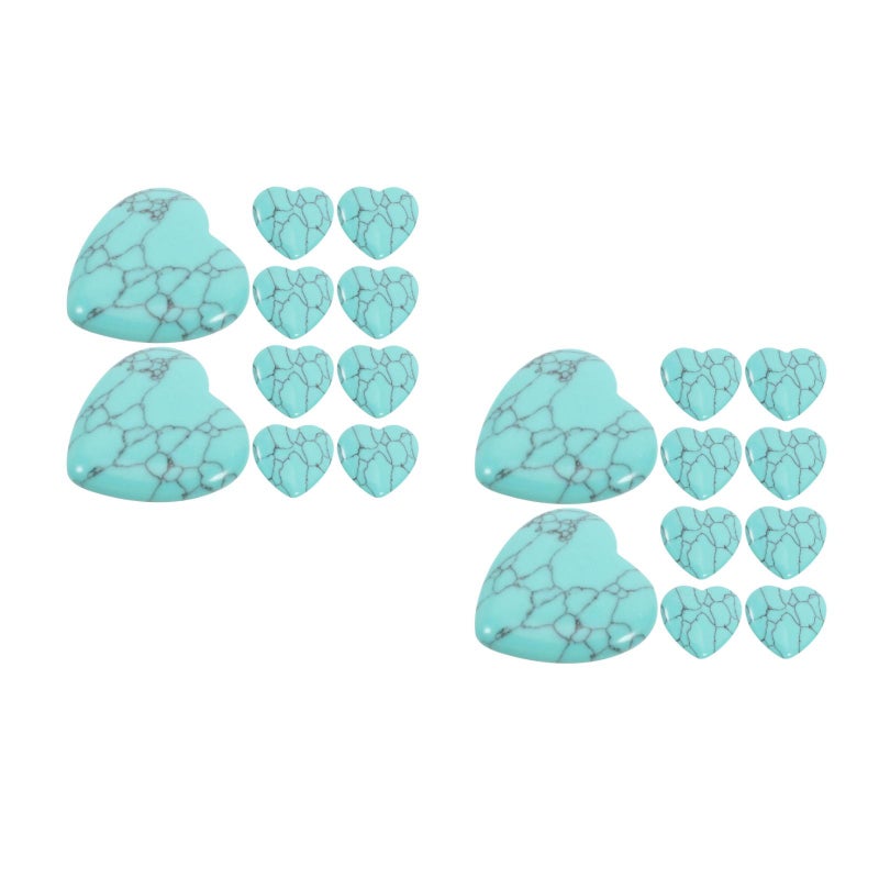 20 pcs Natural Polished Heart Shaped Stones For Diy Craft Decorative Heart Heart Crafts Natural Stone Decor Polished Stone Craft Stones - Image 1