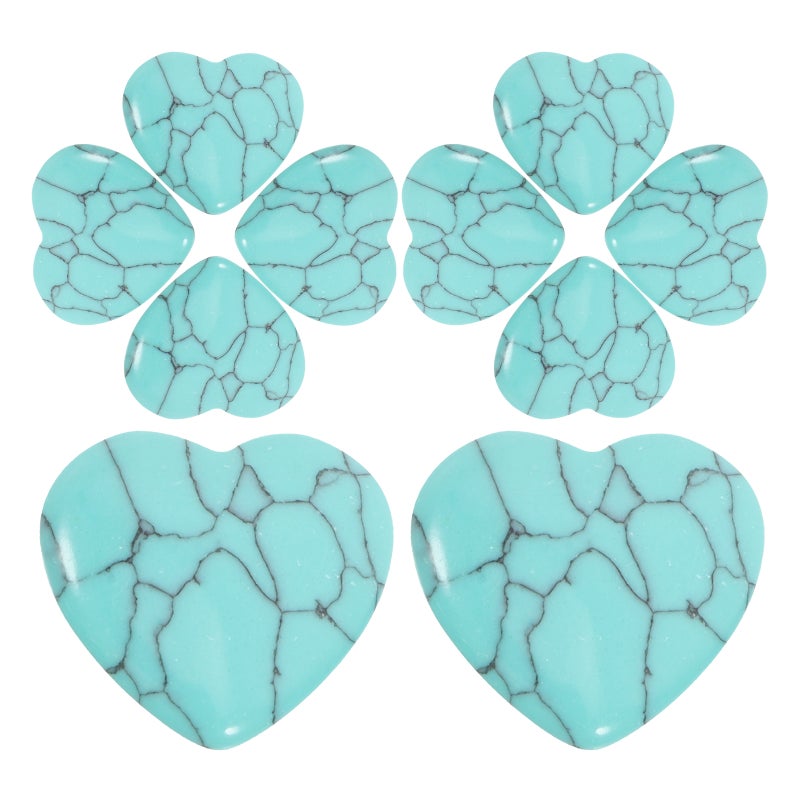 20 pcs Natural Polished Heart Shaped Stones For Diy Craft Decorative Heart Heart Crafts Natural Stone Decor Polished Stone Craft Stones - Image 3