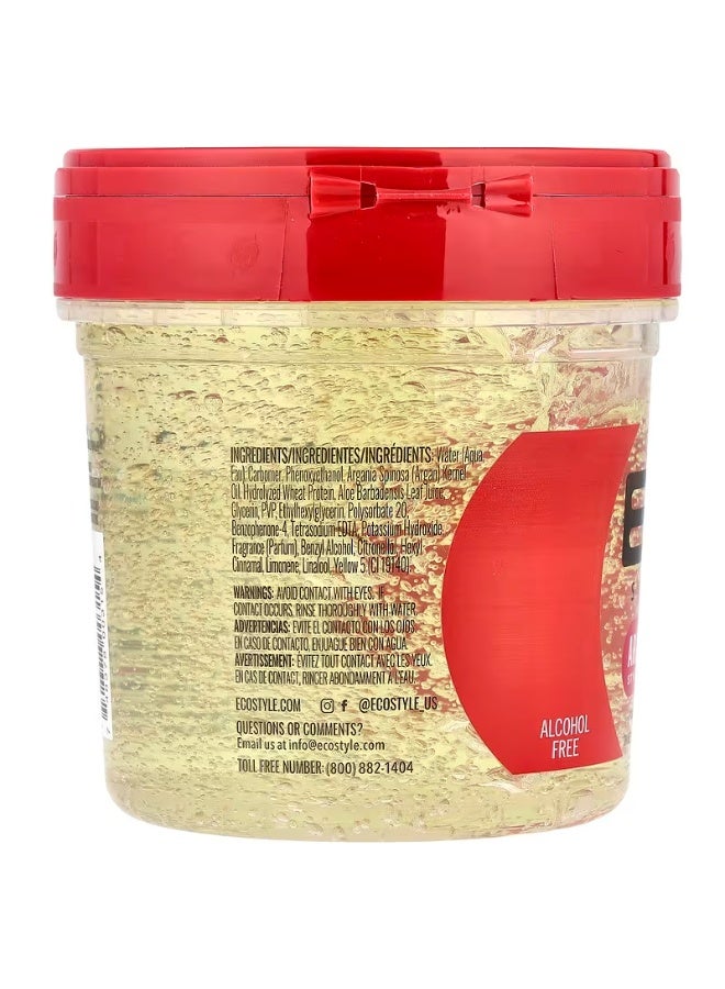 Eco Style Hair Styling Gel with Argan Oil - Strong Hold - Suitable for All Hair Types - Image 2