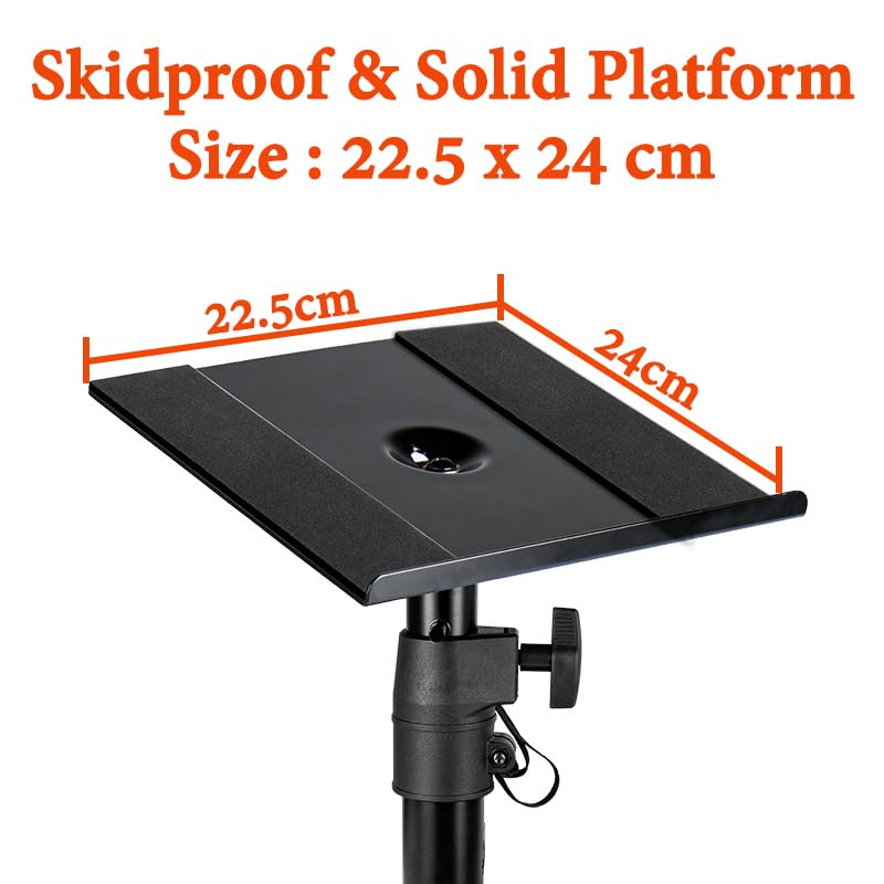 Softline Pro SP81 Desktop Clamp Studio Monitor Speaker Stand - Set of 2 - Image 5