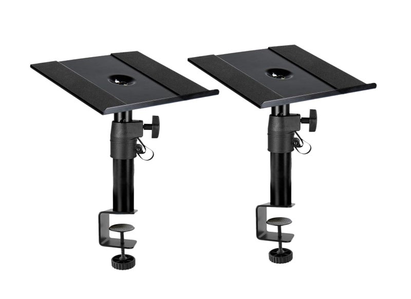 Softline Pro SP81 Desktop Clamp Studio Monitor Speaker Stand - Set of 2 - Image 1