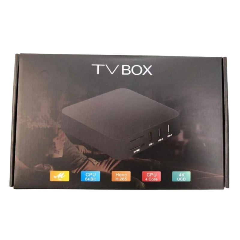 Derovan Android 14 8K Ultra HD Smart Streaming Box – 8GB RAM, 128GB Storage, Google TV Interface, Built-In Chromecast, Dolby Audio, Voice Remote, Dual-Band Wi-Fi & Bluetooth - Image 3