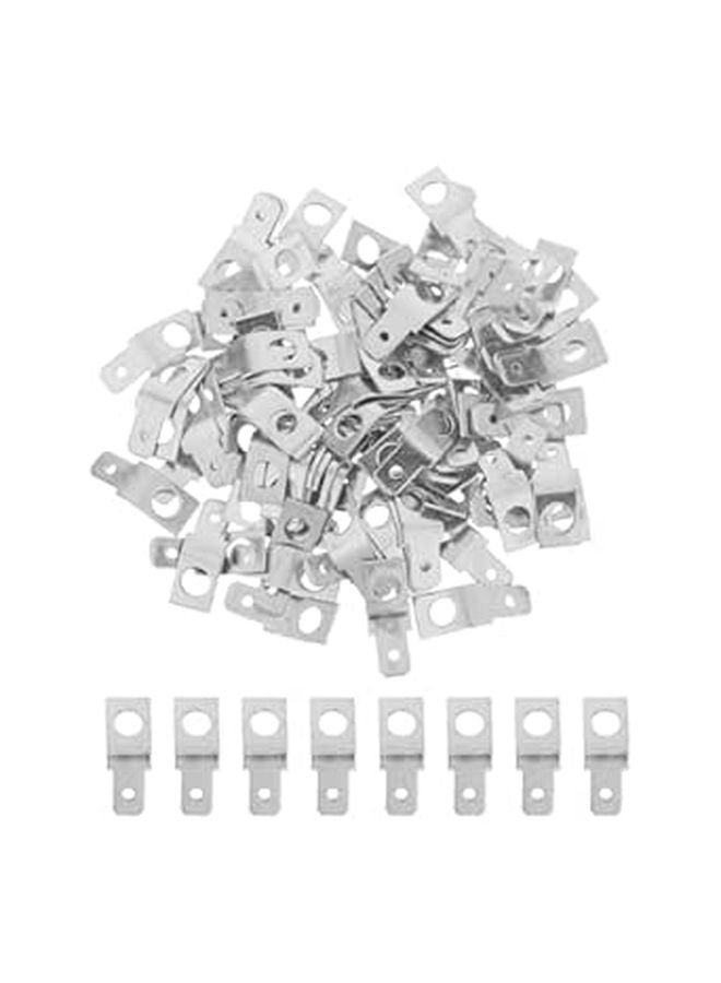 Brass Electrical Connectors 100pcs 1 4 Inch Male Spade Non Insulated Quick Disconnect Terminals - Image 1