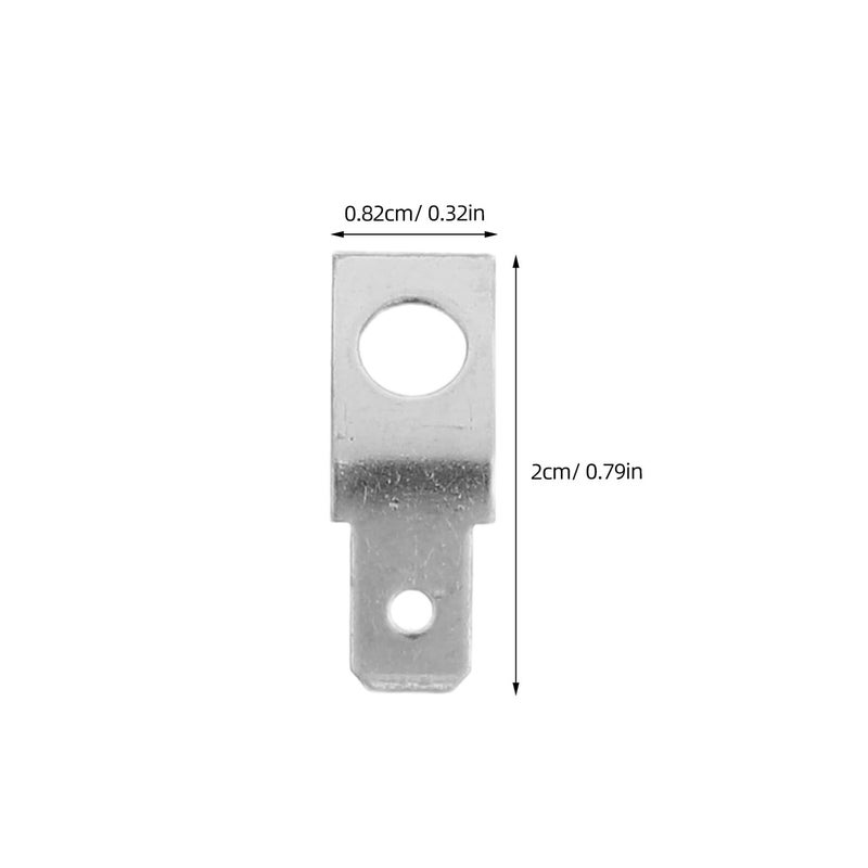 Brass Electrical Connectors 100pcs 1 4 Inch Male Spade Non Insulated Quick Disconnect Terminals - Image 3