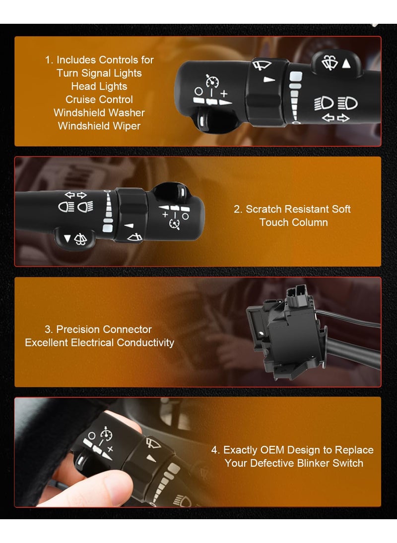 CCIYU cciyu Multifunction Combination Switch Turn Signal Switch fit 2004-2007 for Buick Rainier 2003-2006 for Cadillac Escalade 2003-2006 for Chevrolet Avalanche 2003-2006 for GMC Yukon 200  - Image 5