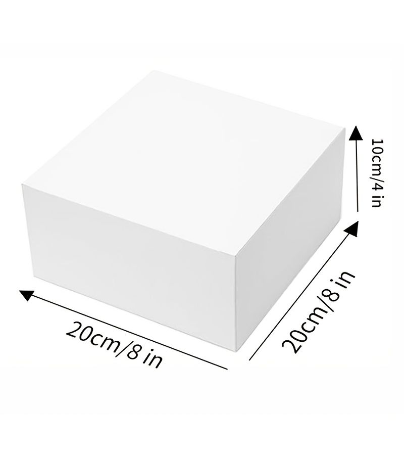 8Pcs Minimalist Gift Boxes With Hemp Rope Decor White Kraft Black 3 Colors Selectable Empty Versatile Packaging Storage Boxes For Exquisite - Image 4