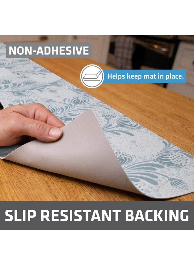 Drymate Premium Luxury Shelf & Drawer Liner, Thick Cushioned Fabric, Non-Adhesive, Absorbent, Waterproof, Slip-Resistant, Liners for Kitchen Cabinets, Cupboards (USA Made)(12”x59”)(2-Pack)(Light Blue) - Image 3