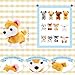 Haconba 12 Pack 472 Inch Mini Plush Dog Bulk Soft Small Puppy Stuffed Animals Keychain for Goodie Bag Fillers Baby Shower Birthday Valentines Easter Christmas Adopt Dog Party Color Set 3 - Image 4