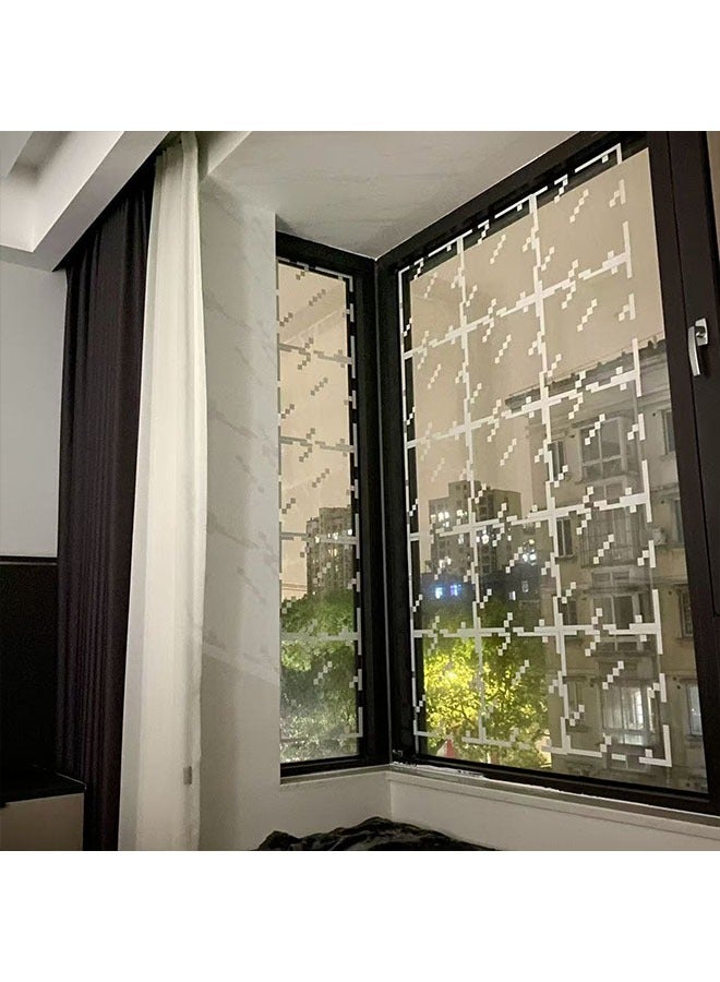 10 pieces of glass static stickers wind window stickers window stickers self-adhesive no glue glass stickers student dormitory decoration privacy window film, suitable for bedroom, home office, living room (33x33cm) - Image 4