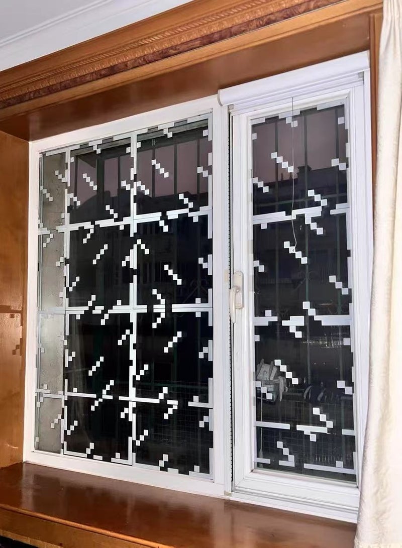10 pieces of glass static stickers wind window stickers window stickers self-adhesive no glue glass stickers student dormitory decoration privacy window film, suitable for bedroom, home office, living room (33x33cm) - Image 5