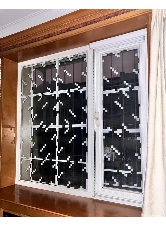 10 pieces of glass static stickers wind window stickers window stickers self-adhesive no glue glass stickers student dormitory decoration privacy window film, suitable for bedroom, home office, living room (33x33cm) - Image 2