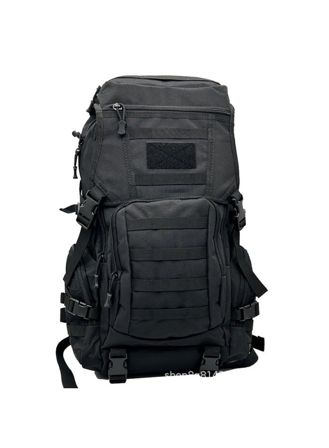 Generic O'Carley Outdoor Army Fan Backpack Oxford Cloth Travel Bag Backpack Large Capacity Tactical Function Hiking Mountaineering Bag-Color:Black-Capacity:36-55L  - Image 1