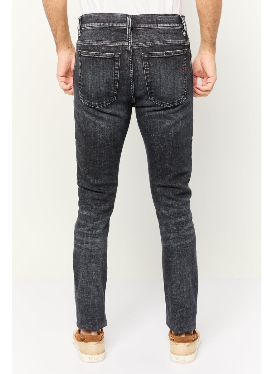 DIESEL - Men 1983 Skinny Fit Washed Stretchable Jeans, Washed Black - Image 1