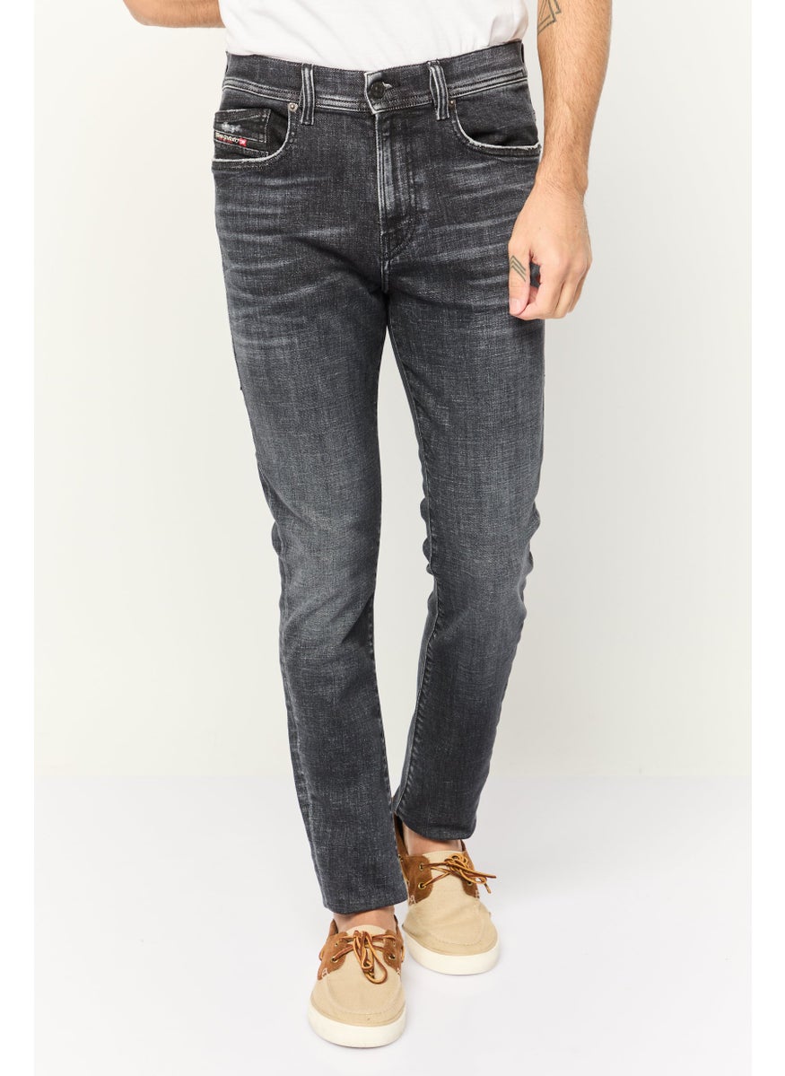 DIESEL - Men 1983 Skinny Fit Washed Stretchable Jeans, Washed Black - Image 1
